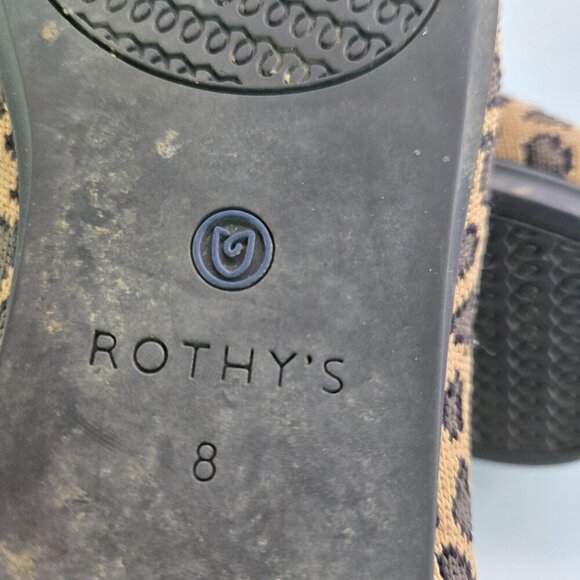 Rothy's The Loafer Mocha Spot Leopard Print Loafers Size 8 - Picture 6 of 8